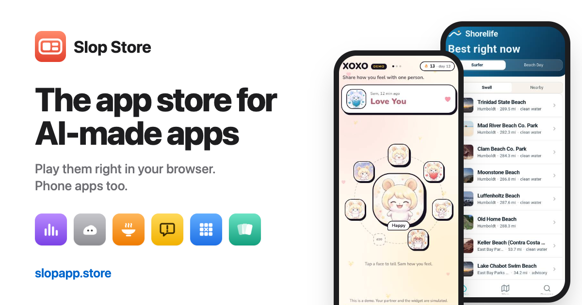 Slop Store — the app store for AI-made apps